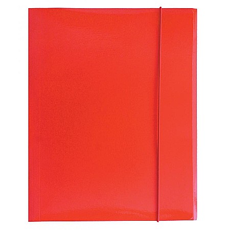 Mape carton cu elastic - EU DOSAR CARTON A4 CU ELASTIC ROSU 60582