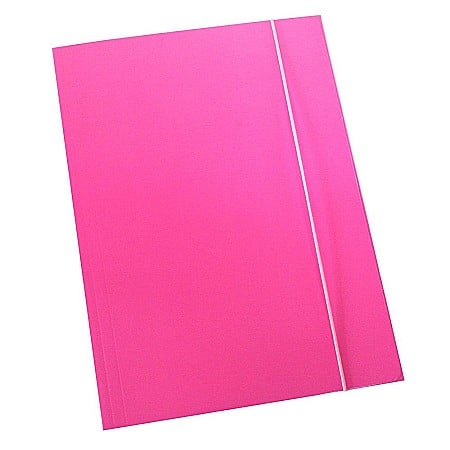 ORGANIZARE SI ARHIVARE - EU DOSAR CARTON A4+ CU ELASTIC ROZ NEON 60670