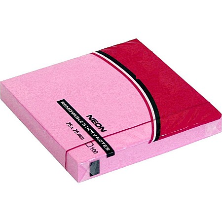 Notite autoadezive - EU POST IT 75*75MM 100F ROZ NEON 22935