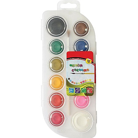 RECHIZITE SCOLARE - EU ACUARELE CU PENSULA 12/SET 100010A