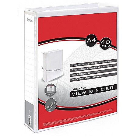 ORGANIZARE SI ARHIVARE - EU CAIET MECANIC  A4 4 INELE 3.8CM ALB 24511