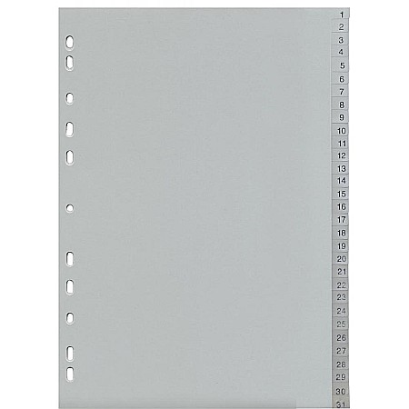 ORGANIZARE SI ARHIVARE - EU SEPARATOR INDEX PLASTIC 1-31 28224