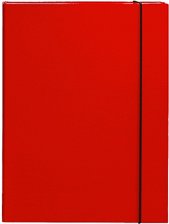 Mape carton cu elastic - EU MAPA CARTON EL. A4 3CM ROSU 22491