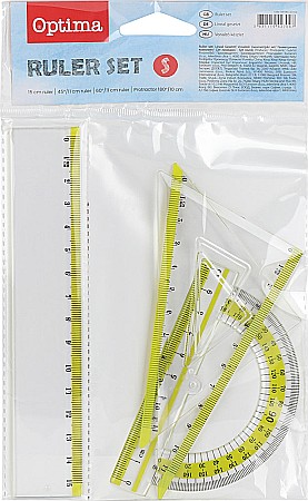 RECHIZITE SCOLARE - EU SET GEOMETRIE 4 PIESE TRANSPARENT 100180