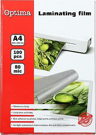 APARATURA PENTRU BIROU - EU FOLIE LAMINAT A4 80 MIC 100/SET 20281