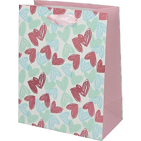 Sacose hartie si textil - EU SACOSA CADOU LOVE, 18x23x10cm, 71054