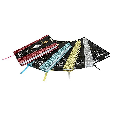 EU NOTES GLITTER A6, 96F, LINII, DIVERSE CULORI 52947 [7]