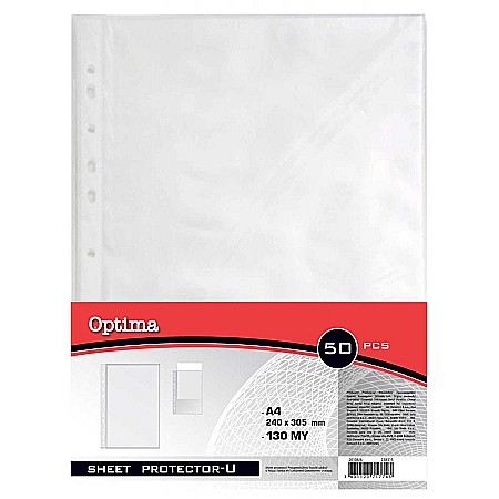 ORGANIZARE SI ARHIVARE - EU FOLIE PROTECTIE A4 130 MICRONI 50/SET 20108/A