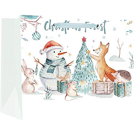 Cutii, Sacose, Pungi, Ambalaje Christmas - SACOSA CADOU CRACIUN 31*26*12CM 77564