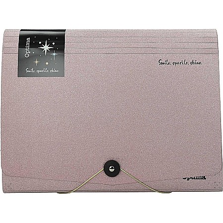 ORGANIZARE SI ARHIVARE - EU MAPA A4 PP 12 COMPARTIMENTE CU ELASTIC, GLITTER 120370