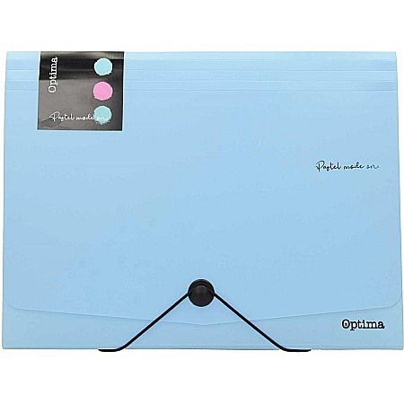 ORGANIZARE SI ARHIVARE - EU MAPA A4 PP 12 COMPARTIMENTE CU ELASTIC, PASTEL 120380