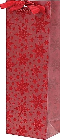 Cutii, Sacose, Pungi, Ambalaje Christmas - EU SACOSA STICLA CADOU CRACIUN ROSIE CU STELUTE VELUR 36*13*8,5CM 77673