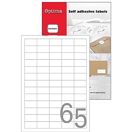 HARTIE PRODUSE DIN HARTIE - EU ETICHETE AUTOADEZIVE 65/A4 38X21.2MM 100COLI/SET 32077