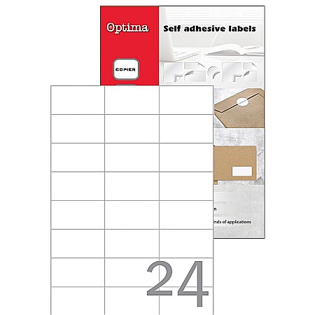 HARTIE PRODUSE DIN HARTIE - EU ETICHETE AUTOADEZIVE 24/A4 70*37 MM 100COLI/SET 32090