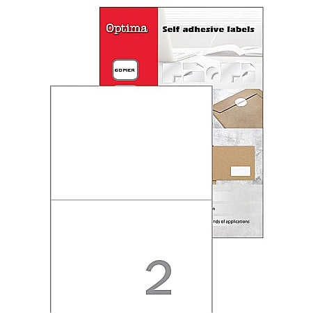 HARTIE PRODUSE DIN HARTIE - EU ETICHETE AUTOADEZIVE 2/A4 210*148MM 100COLI/SET 32115