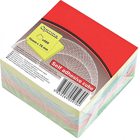 Cuburi de hartie - EU POST IT CUB 76*76MM 400F 4 CULORI PASTEL 22916