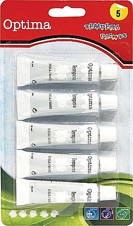 RECHIZITE SCOLARE - EU TEMPERA 12ML 5/SET WHITE 100005