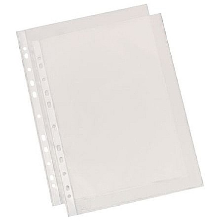 LEC FOLIE PROTECTIE A4 ESSELTE 55 MICRONI CRISTAL 100/SET 56066 [2]