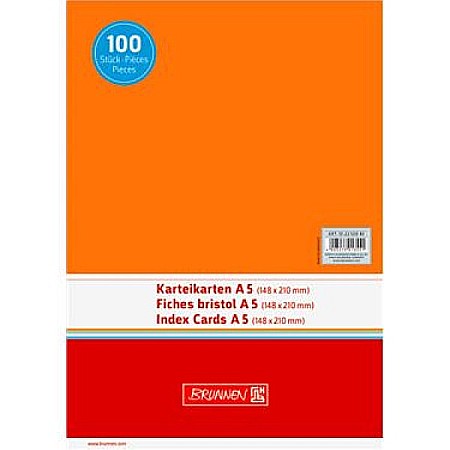ORGANIZARE SI ARHIVARE - BR CARTON COLOR A5 160GR 100/SET PORTOCALIU 2250040