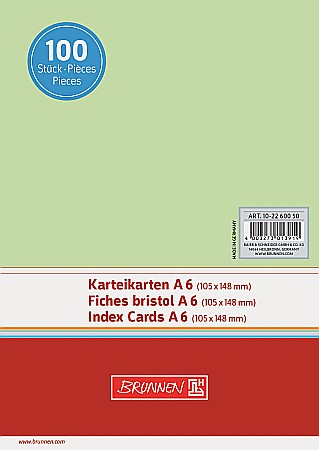 ORGANIZARE SI ARHIVARE - BR INDEX CARD A6 100/SET VERDE VE 2260050