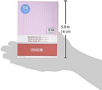 BR INDEX CARD A6 100/SET ROSU DR 2260120 [2]