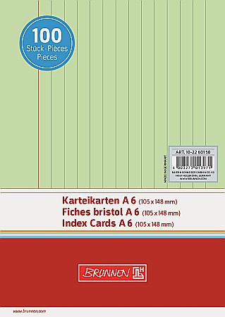 ORGANIZARE SI ARHIVARE - BR INDEX CARD A6 100/SET VERDE DR 2260150
