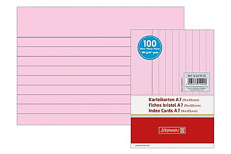 BR INDEX CARD A7 100/SET ROSU DR 2270120 [1]