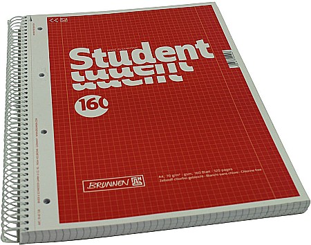 BR CAIET A4 160F SPIRA SI PERFORATII ROSU PATRATELE 67728 [1]