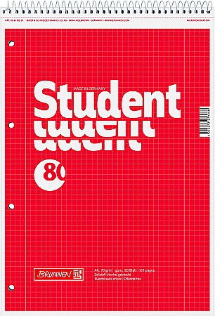 HARTIE PRODUSE DIN HARTIE - BR BLOC NOTES A4 80F SPIRA SI PERFORATII PATRATELE 6791201