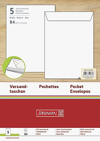 HARTIE PRODUSE DIN HARTIE - BR PLIC B4 5/SET 250*353MM SILICONIC, ALB 53444