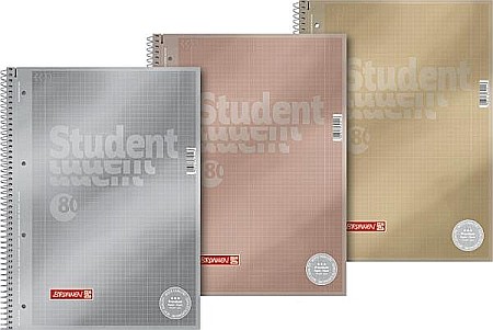 Caiete scolare - BR CAIET A4 80F SPIRA SI PERFORATII METALIC PATRATELE 6732895