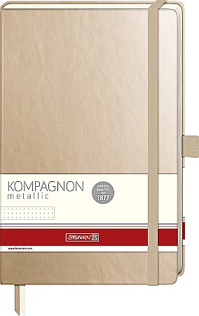 BR NOTES A5 192F KOMPAGNON AURIU METALIC CU ELASTIC DOTS 5554891 [1]