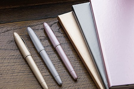 BR NOTES A5 192F KOMPAGNON ROSE GOLD METALIC CU ELASTIC DOTS 5554893 [4]