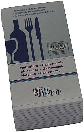 BR NOTES GASTRONOMIE 7.5*14CM, 10*50F BRUNNEN 55650 [1]