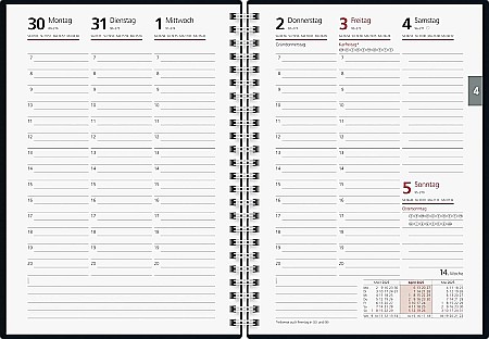 BR AGENDA DATATA SAPTAMANAL FUTURA 2 A5 2025 SPIRA PP NEGRU 21105905 [1]