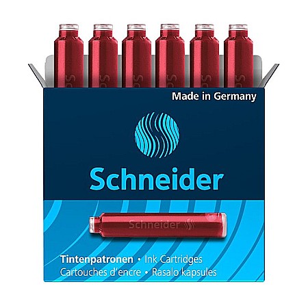 Cerneala/ Cartuse cerneala - SCR PATROANE CERNEALA SCHNEIDER ROSU 6/SET 2844