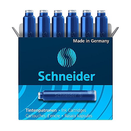 Cerneala/ Cartuse cerneala - SCR PATROANE CERNEALA SCHNEIDER ALBASTRU 6/SET