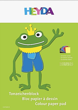 RECHIZITE SCOLARE - BR SET HARTIE COLOR A3 10F 130GR CULORI ASORTATE HEYDA 47123