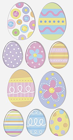 HOBBY - KP STICKER DECOR 7.5*16.5CM OUA DE PASTE 10 PCS 3780610