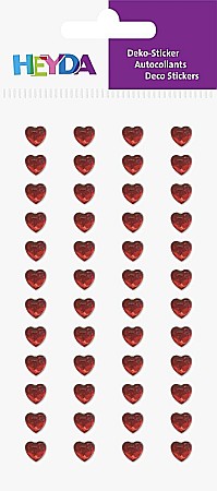 Stickere Decorative - KP STICKER DECOR 7.5*16.5CM INIMIOARE CU STRASURI ROSII 48 PCS 3782915