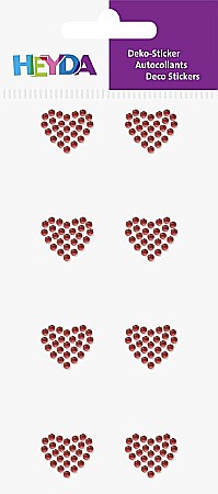 Stickere Decorative - KP STICKER DECOR 7.5*16.5CM INIMIOARE CU STRASURI ROSII 8 PCS 3782921