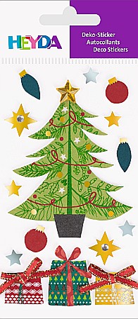 KP STICKER DECOR 7.5*16.5CM BRAD DE CRACIUN 15PCS 3780665 [1]