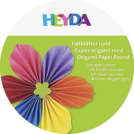 KP HARTIE ORIGAMI ROTUNDA 15CM 80GR 10 CULORI 100/SET 4875615 [1]