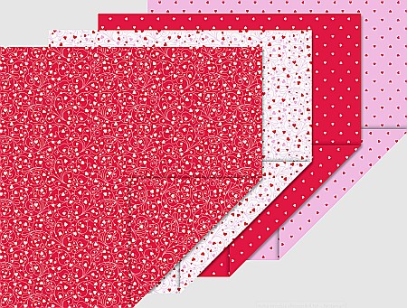 RECHIZITE SCOLARE - KP HARTIE ORIGAMI 15*15CM 70GR 40/SET MOTIV INIMI 4875505