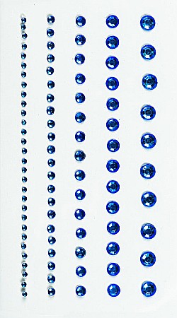 HOBBY - KP STICKER DECOR 7.5*16.5CM PIETRICELE ROTUNDE ALBASTRE 0.2-6MM 95 PCS 3782943