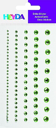 KP STICKER DECOR 7.5*16.5CM PIETRICELE ROTUNDE VERZI 0.2-6MM 95 PCS 3782944 [1]