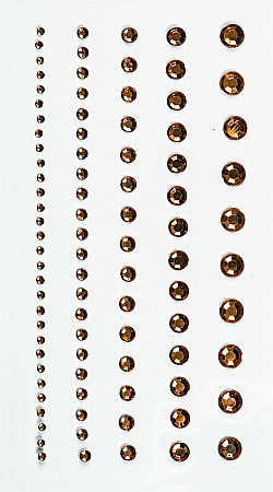 HOBBY - KP STICKER DECOR 7.5*16.5CM PIETRICELE ROTUNDE AURII 0.2-6MM 95 PCS 3782946