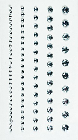 HOBBY - KP STICKER DECOR 7.5*16.5CM CRISTALE ROTUNDE 0.2-6MM 95 PCS 3782947