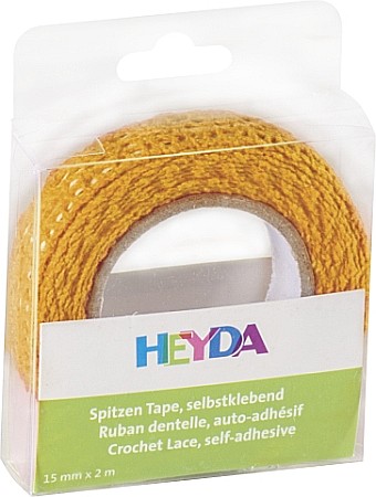 Benzi decorative - KP BANDA DECOR DANTELA AUTOADEZIVA 15MM*2M HEYDA MANGO 3584518