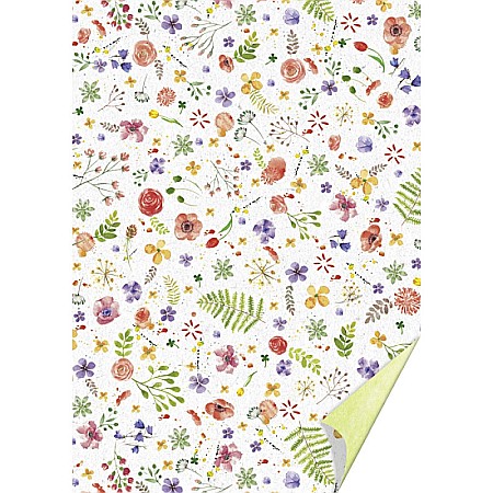 Cartoane/ Hartii Decor 50x70, 70x100, A4 - KP CARTON DECOR 50*70 300GR MOTIV FLORI PICTATE 4772257